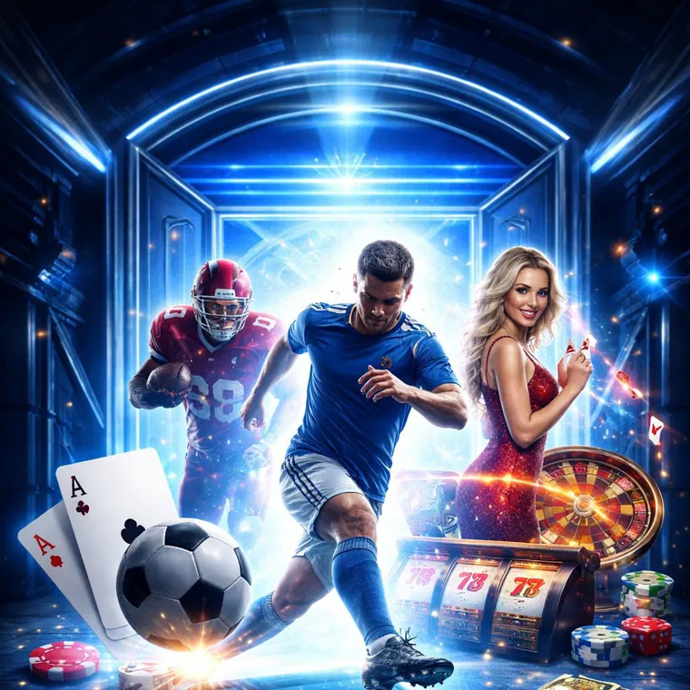 Luxurious nustar online casino interior with golden accents, symbolizing exclusivity.